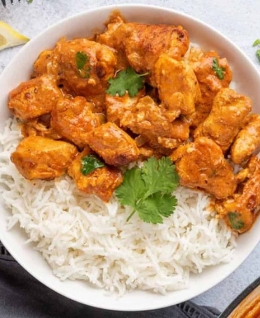 Chicken Tikkamasala with White Rice